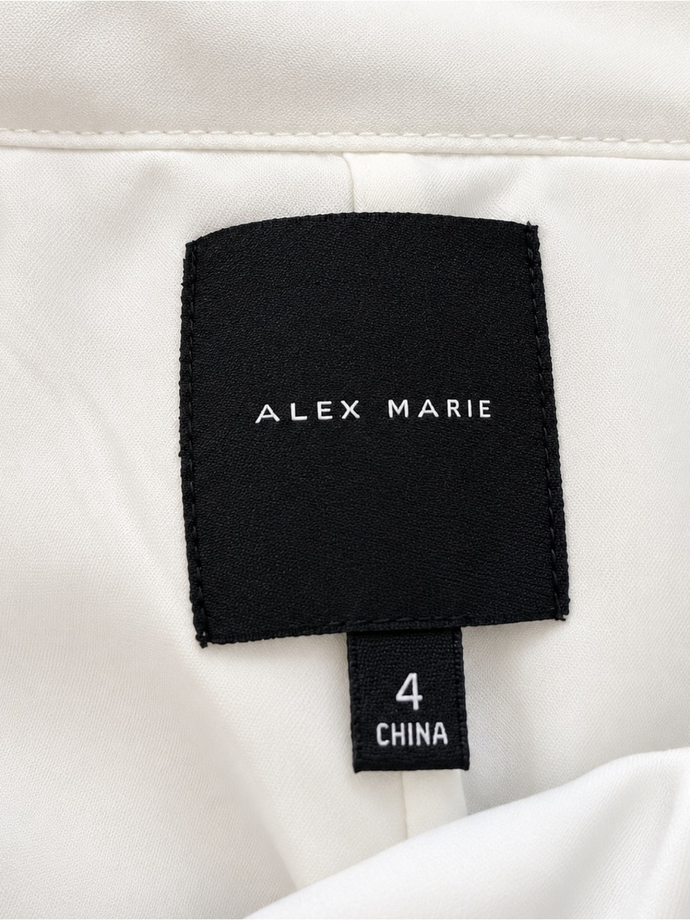 Alex Marie Remy White Button Front Pencil Midi Skirt Size 4 - Picture 7 of 8